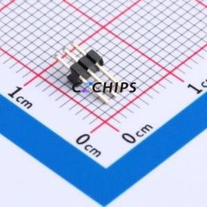 MTP315-1103S2 Pin Header Through hole Component (THT),P=1.27mm Connector 1x3P 1.27mm Single Row 3P - Product Image 1