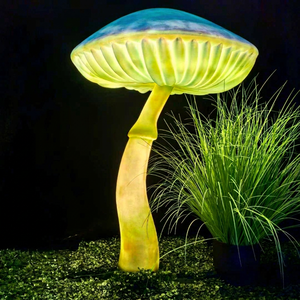 Lampes en fibre de verre en forme de champignons pour parcs à thème, centres commerciaux, stations balnéaires et aménagements paysagers de jardins fantastiques - Product Image 1