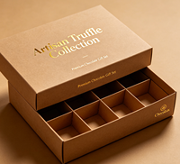 Boîtes cadeaux en carton rigide pour chocolats avec couvercle et base, finition mate, pour dattes, avec ruban, vente en gros