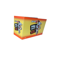 Boîtes de présentation de comptoirs en carton personnalisés des fabricants support de marchandises empilé pliable avec gaufrage pour emballage alimentaire