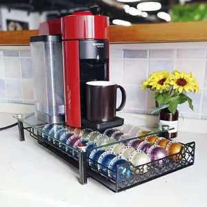 Soporte de cristal templado para cápsulas de café, Compatible con 40 cápsulas de café Nespresso <span class=keywords><strong>Vertuo</strong></span> y <span class=keywords><strong>Dolce</strong></span> <span class=keywords><strong>Gusto</strong></span> - Product Image 6