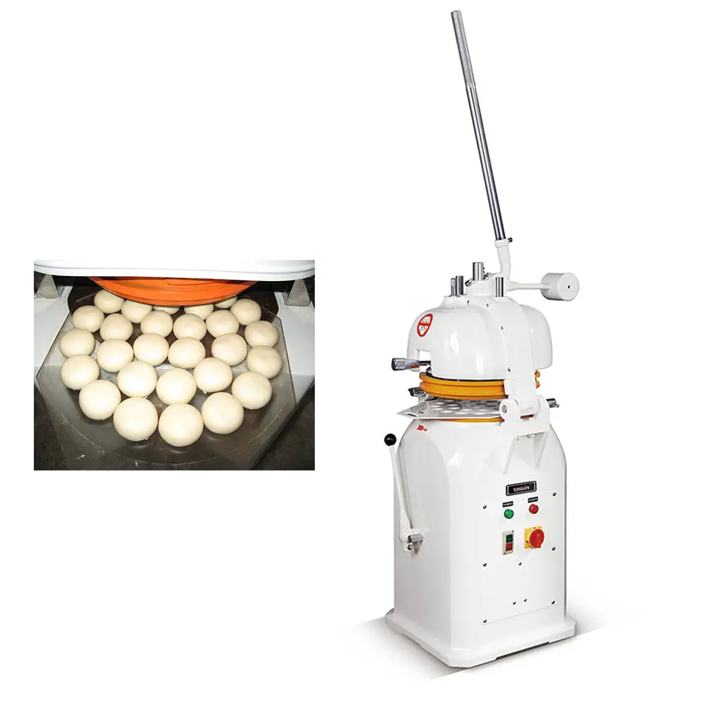 Shinelong padaria de pizza pão e pão, esfera divisor redondo, máquina comercial automática de massa divisor de rolo