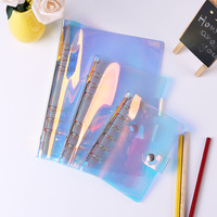 Clear Laser Zachte Pvc Documenten Journal Notebook Cover Protector A5/A6/A7 6 Ring Bindmiddelen Envelop Losse Blad map