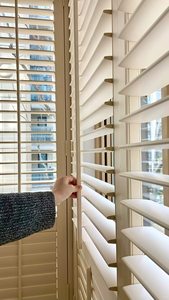 Persianas de PVC Blanco ZSTARR con Efecto Madera, Resistentes al Agua <span class=keywords><strong>para</strong></span> Baño, Clásicas <span class=keywords><strong>para</strong></span> Sala de Estar y Cocina, Fáciles de Limpiar y Resistentes al Aceite - Product Image 2