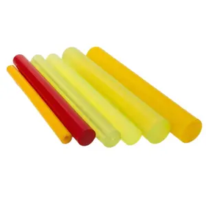 Vendita di plastica sottile quadrato di alta qualità 6 colore grezzo produttore di materiali personalizzati colata dura Flexi Pu 80a asta di poliuretano