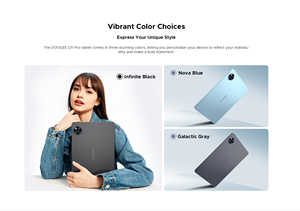 แท็บเล็ต Doogee U11 PRO ขนาด 11 นิ้ว 6GB+256GB ROM กล้อง 13MP แบตเตอรี่ 8580mAh รองรับ Widevine L1 พร้อมฟังก์ชั่นนำทางและ FM ระบบปฏิบัติการ Android 15 - Product Image 4