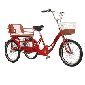 Triciclo Tándem de Acero de 24 Pulgadas y 7 Velocidades <span class=keywords><strong>para</strong></span> 2 <span class=keywords><strong>Adultos</strong></span>, con Frenos de Disco, Triciclo <span class=keywords><strong>para</strong></span> <span class=keywords><strong>Adultos</strong></span> Barato en Venta, Venta al por Mayor en China - Product Image 2