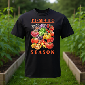 T-shirt pour les amateurs de jardinage végétalien et de plantes, saison des tomates - Product Image 3