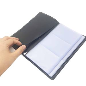 Plástico pvc <span class=keywords><strong>dos</strong></span> pliegues 20 <span class=keywords><strong>hojas</strong></span> tarjetero tarjetas libros - Product Image 3