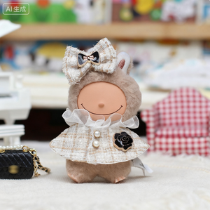 미니 4 세대 인형 비닐 펜던트 만화 장난감 스타일 4.0 하트 암호 인형을위한 옷 만 작은 향 아름다움 옷 - Product Image 5