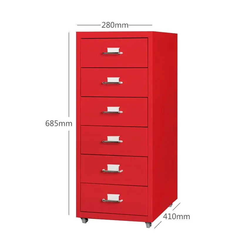 Morden office design cheap 6 drawer steel storage filing cabinet