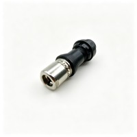 Connecteurs de câble TT F Series S/SC 102 A051 -130, IP68, 2, 3, 4, 5, 6, 7, 9 broches, coque métallique noire, connecteur circulaire push-pull