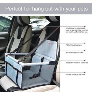 Klip-güvenlik tasma evcil hayvan araba yükseltici koltuk taşınabilir katlanabilir taşıyıcı emniyet kemeri köpek ve kedi Pet seyahat taşıyıcısı - Product Image 5