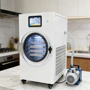 เครื่องทำแห้งเยือกแข็งสแตนเลสแบบตั้งโต๊ะขนาดกะทัดรัด เกรดอาหาร 304 สำหรับผลไม้และอาหารสัตว์เลี้ยง - Product Image 2