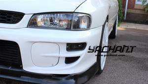 FRP fibre de verre 1998 à 2001 Impreza WRX STI <span class=keywords><strong>GC8</strong></span> GF8 5-6th OEM pare-chocs avant antibrouillard couvercle adapté pour avant WRX STI antibrouillard - Product Image 2