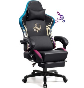 Phổ biến <span class=keywords><strong>2025</strong></span> giá rẻ nhất máy tính Ghế văn phòng <span class=keywords><strong>Bluetooth</strong></span> Loa massage chơi game ghế có thể điều chỉnh thắt lưng hỗ trợ silla de juego - Product Image 5