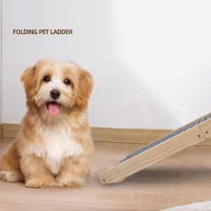 Rampe pour <span class=keywords><strong>chien</strong></span> pour <span class=keywords><strong>voiture</strong></span>, pliable, portable, rampe pour animaux de compagnie, rangement <span class=keywords><strong>à</strong></span> <span class=keywords><strong>bord</strong></span>, marches pour chiot, réglable, en bois massif, pour les voyages - Product Image 4