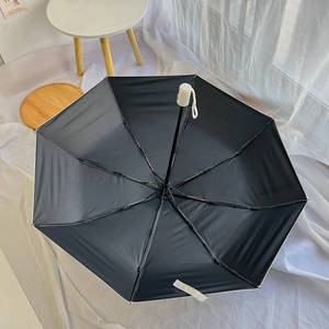 Paraguas Plegable Portátil de 3 Secciones, Manual y Automático, Protección UV, para Sol y <span class=keywords><strong>Lluvia</strong></span>, con Estampado Floral, Personalizado para Mujer - Product Image 2