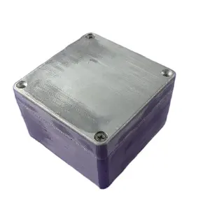 Gabinete de alumínio para eletrônicos, revestimento pequeno de alumínio à prova d'água awp505 com 120*120*80mm ip67