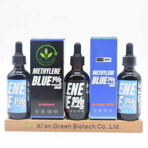 Methylen Usos Dosagem Spplement Blend Value 1% 2% 3% 5% Drops Methylen Blue USP Suplemento dietético Grade <span class=keywords><strong>Benefits</strong></span> Importador Comercial - Product Image 4