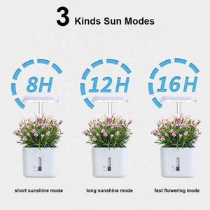 Mini jardin intelligent créatif pour plantes, jardin d'intérieur, pot hydroponique pour fleurs, jardin domestique, pots intelligents avec lumière LED - Product Image 5