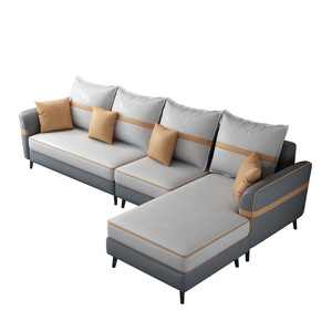 Divano reclinabile in stile giapponese moderno set di <span class=keywords><strong>divani</strong></span> componibili in morbida pelle per la Reception a casa rilassanti mobili in tessuto per vivere - Product Image 5