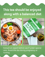 Thé Détox Herbal Chinaherbs Marque Privée pour la Santé Intestinale et un Ventre Plat – Thé Minceur 14 Jours pour la Perte de Poids et Brûleur de Graisse
