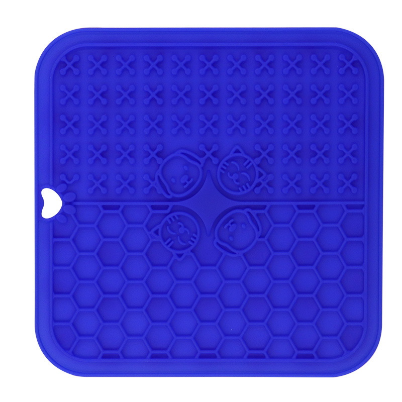Set de table lent 2 points bleu foncé