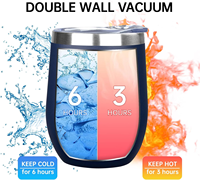 Taza personalizada impresa de 12oz termo de doble pared Chaud Et Froid Vaso De Acero Inoxidable 304 tazas de café al vacío