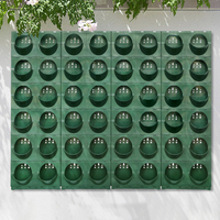 Jardinières murales rondes d'extérieur multifonctionnelles verticales, module de plantes de jardin, boîte de plantes suspendues en plastique