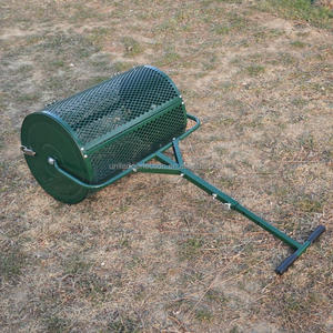 Épandeur à rouleaux de tourbe pour engrais, 24 pouces, pour compost, plantation, semis, pour l'entretien des pelouses et des jardins, engrais agricoles - Product Image 5