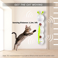 AFP Smart Interactive Pet Toy Automatique Whack A Mole Chat Plume Jouet Électrique Queue Fluffy Déplacement Dans Le Trou Chasse Teaser Jouet Chat