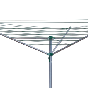 WIREKING 40M Séchoir à linge pliable multifonctionnel en fer, type <span class=keywords><strong>parapluie</strong></span> à 3 bras, sur pied, pour extérieur - Product Image 2