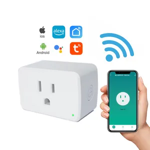 Ổ Cắm Wifi Điện Thông Minh Thông Minh Thông Minh Ổ Cắm Điện Thông Minh Có Bộ Điều Chỉnh Độ Sáng Cho Tường Wlan Tuya Mini Alexa US UK