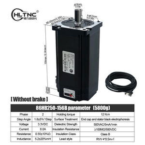 Moteur pas à pas HLTNC Nema 34 à boucle fermée 4,5 Nm 8,5 Nm 12 Nm avec <span class=keywords><strong>driver</strong></span> servo hybride HBS86H 400 W 60 V et alimentation pour routeur CNC - Product Image 3
