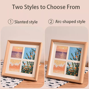 Marco de <span class=keywords><strong>Fotos</strong></span> de Madera Sólida de Cuatro Cuadrículas, Hecho a Mano, de Alta Calidad, con Impresión UV Ecológica, para Pinturas al Óleo Creativas - Product Image 4