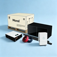 Système solaire hybride complet Morel 5/10/20 kW avec batterie LiFePO4 de 10 à 40 kWh |   Surveillance intelligente Wi-Fi |   Kit hors réseau pour toute la maison