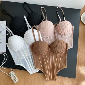 Fishbone Bra with Detachable Straps, Sexy Tubular Top That Cinches the Chest and Has Detachable Straps As a Back <strong>Support</strong> <strong>Vest</strong> - Product Image 1