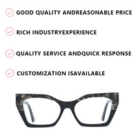 Monturas de Gafas de Alta Calidad para Mujer, Fabricante Ofrece Monturas Ópticas y de Gafas de Acetato con Diseño Simple y Moderno de Ojo de Gato