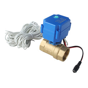 Détecteur de fuite d'eau pour alarme domestique, norme CE, avec capteur d'eau de 6 m et vanne d'eau en laiton DN25 pour la prévention des fuites - Product Image 2