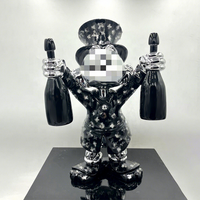Sculpture de canard porte-monnaie brillante en résine et fibre de verre, peinte à la main, pour décoration intérieure, modèle artistique personnalisé