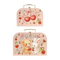 Emballage en carton pour jouets d'enfants, design personnalisé, fait main, écologique, boîte de rangement, finition mate en cuir, doublure en éponge