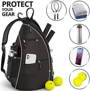 Free sample Unisex Pickleball Sports <b>Bag</b> Nylon <b>Pickle</b> Ball Racquets Sling <b>Bag</b> Large Pickleball Crossbody Sling <b>Bag</b> - Product Image 3