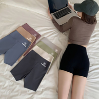 Shorts de sécurité fins effet peau de requin, contrôle du ventre et rehaussement des hanches, shorts anti-frottement 3 points, sous-vêtements sans couture pour femme sous robe