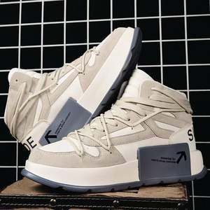 2025 tendance haute qualité hommes décontracté sport bottines fond épais conseil chaussures pour printemps automne polyvalent en amont chaussures - Product Image 5