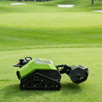 Tondeuse à gazon robotisée télécommandée YZS à chenilles en caoutchouc pour l'agriculture, moteur diesel tout-terrain