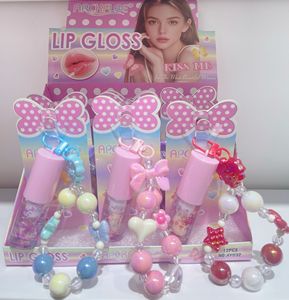 Brillo Labial con Efecto Espejo y Doble Hidratación, con Diseño de Pulsera y Colgante Adorable, para un Acabado Luminoso y Realce del Tono de Piel - Product Image 6
