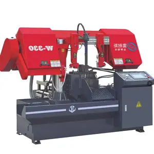 Otomatik bant motorlu testereler Cnc şerit testere kesme makinesi yatay hidrolik Metal testere bant kesici motorlu testereler