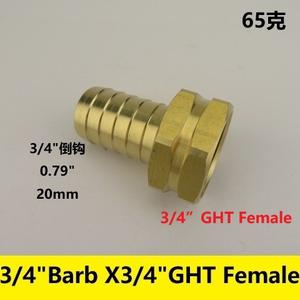 Adaptateurs de tuyau d'arrosage en laiton avec matériaux en plastique et en métal, embouts PEX de 3/8\" et raccords mâle et femelle GHT de 3/4\" - Product Image 3