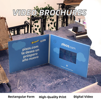 Brochures promotionnelles numériques LCD personnalisées de 2,4, 2,8, 4,3, 5, 7, 10 pouces avec vidéo et capteurs multiples pour l'immobilier